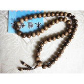 INPHIC-古金絲楠木念珠粒mm 老料精磨琥珀色熒光感金絲楠持珠佛珠